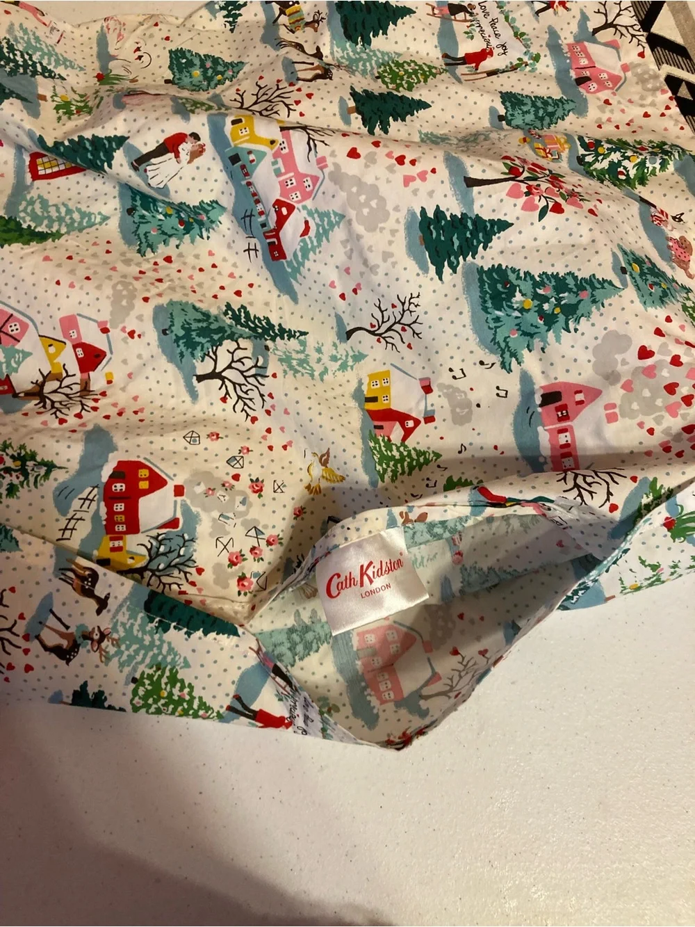 Cath Kidston Made In London PillowcaseHoliday Christmas Theme